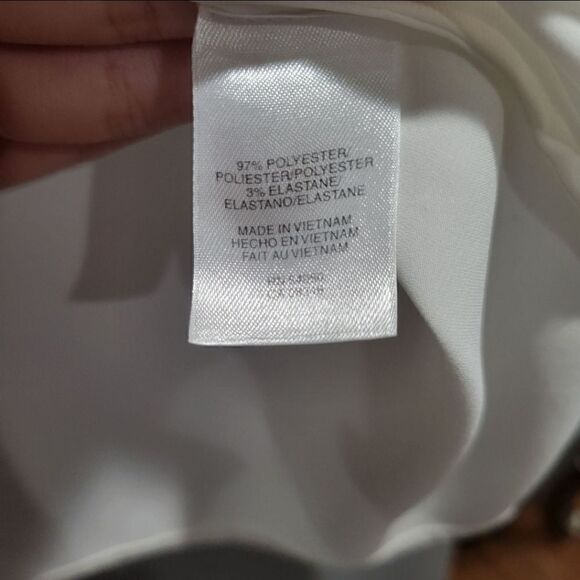 Anne klein White Tie-neck top - Picture 7 of 8